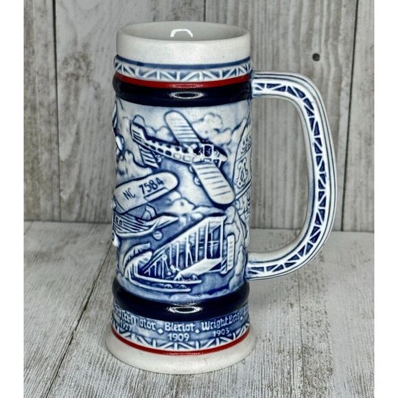 Vintage 1982 Avon Airplane Classics Mini Stein Tankard Ceramarte Brazil #80802 - Picture 2 of 7